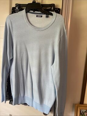 Izod Women's Pale Blue Crewneck Sweater